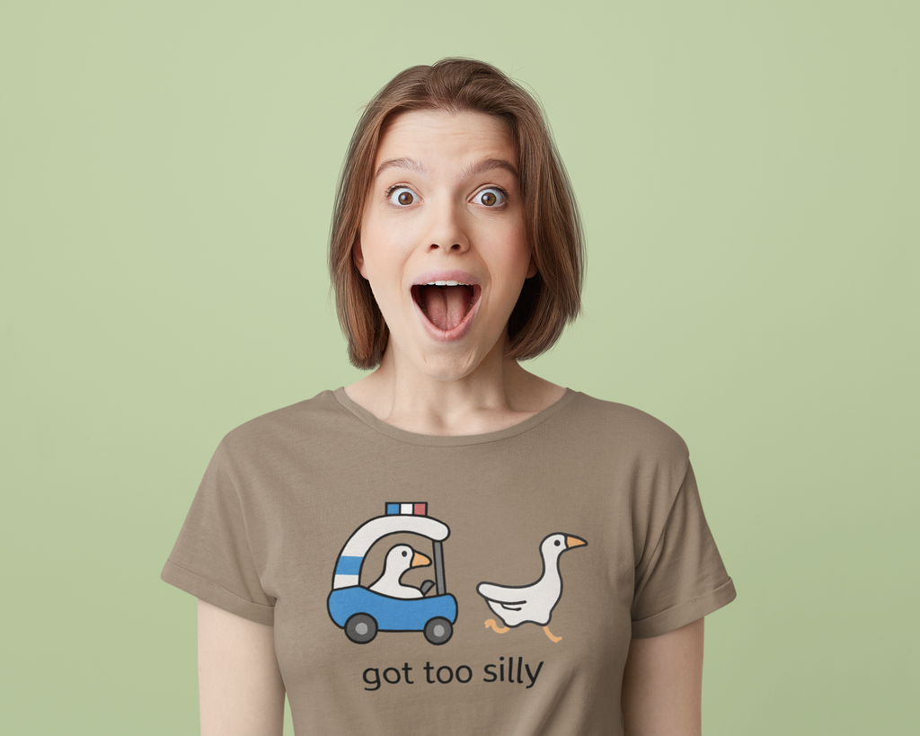 Silly Goose Graphic Tee – Funny Unisex Cotton T-Shirt