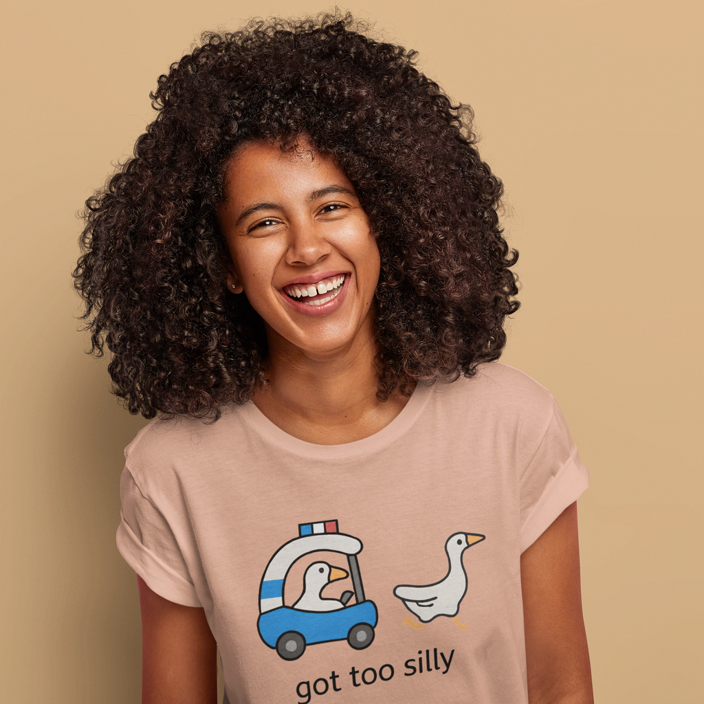 Silly Goose Graphic Tee – Funny Unisex Cotton T-Shirt