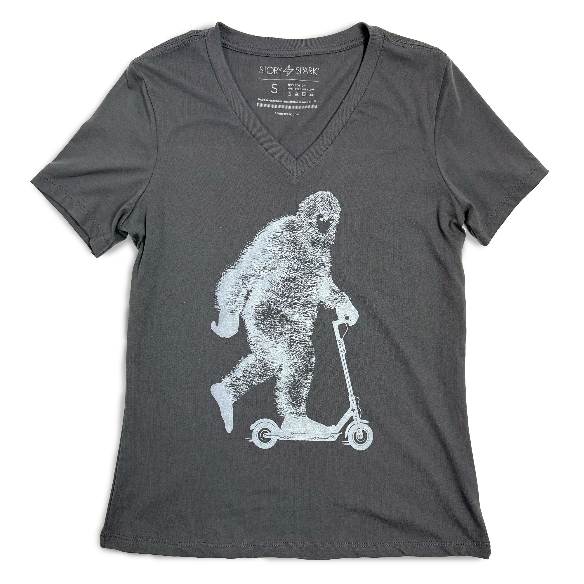 Glow Big Womens V-neck T-shirt (Glow in the Dark)